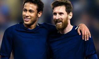 内马尔发文恭喜梅西